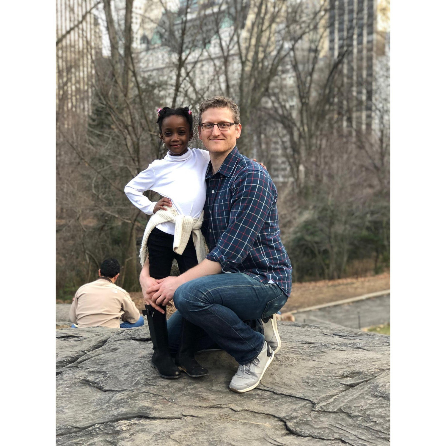 Striking a pose in Central Park, NYC