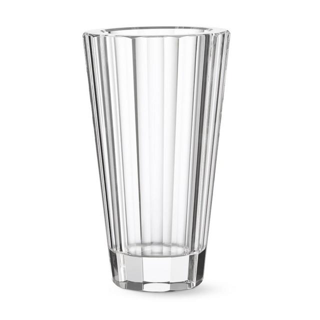 Fluted Clear Crystal Vase
