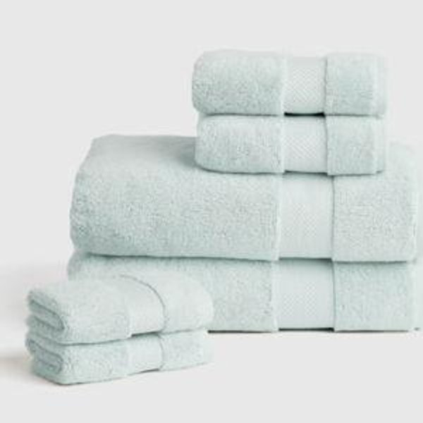 Turkish Ultra Luxe Plush Bath Towel Bundle in Mist