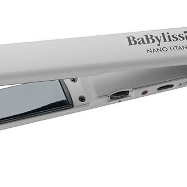 BabylissPRO Nano Titanium Ultra-Thin Hair Straightener, Professional Flat Iron for All Hair Types