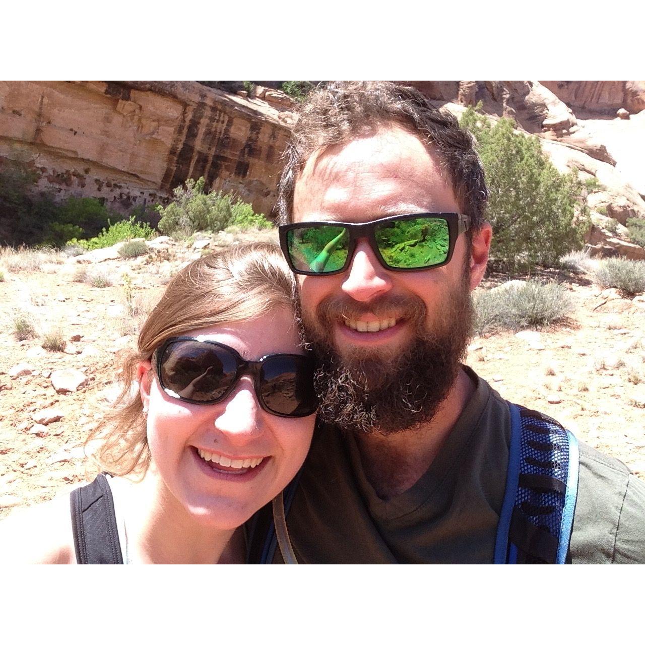 Our first camping trip together in Moab, Utah. A true relationship test for adventurers such as ourselves. Luckily, we passed! October 2016.