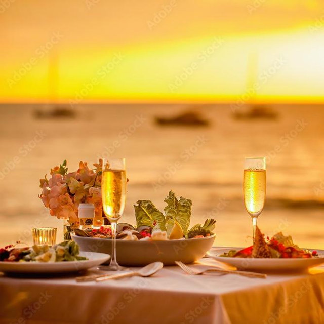 Dinner On Our Honeymoon
