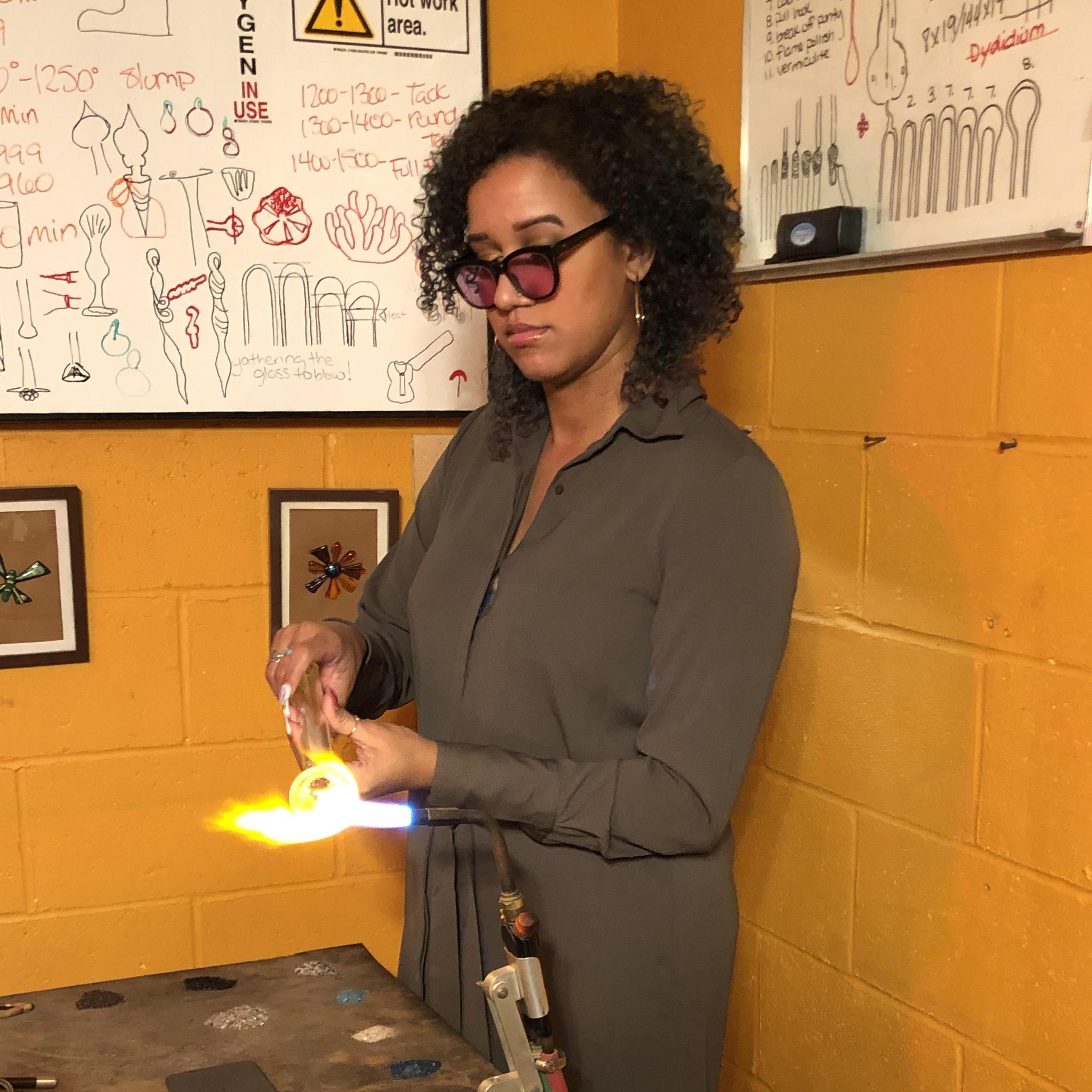 Glassblowing for Devin's birthday