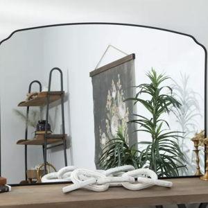 Black Modern Metal Mantel Mirror | Hobby Lobby | 2437465