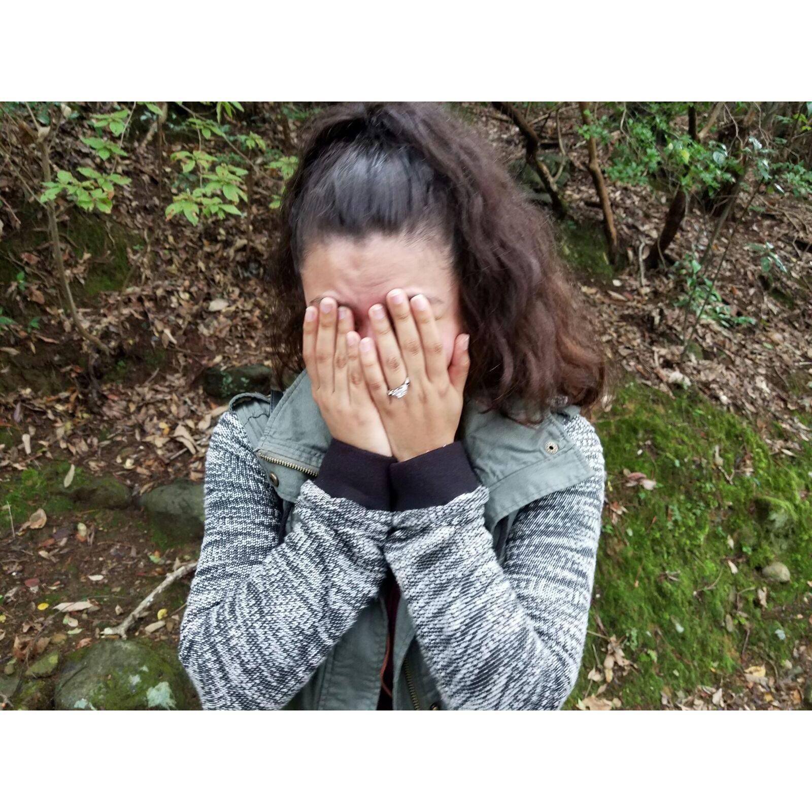 The moment Jill said Yes! Kyoto, Japan