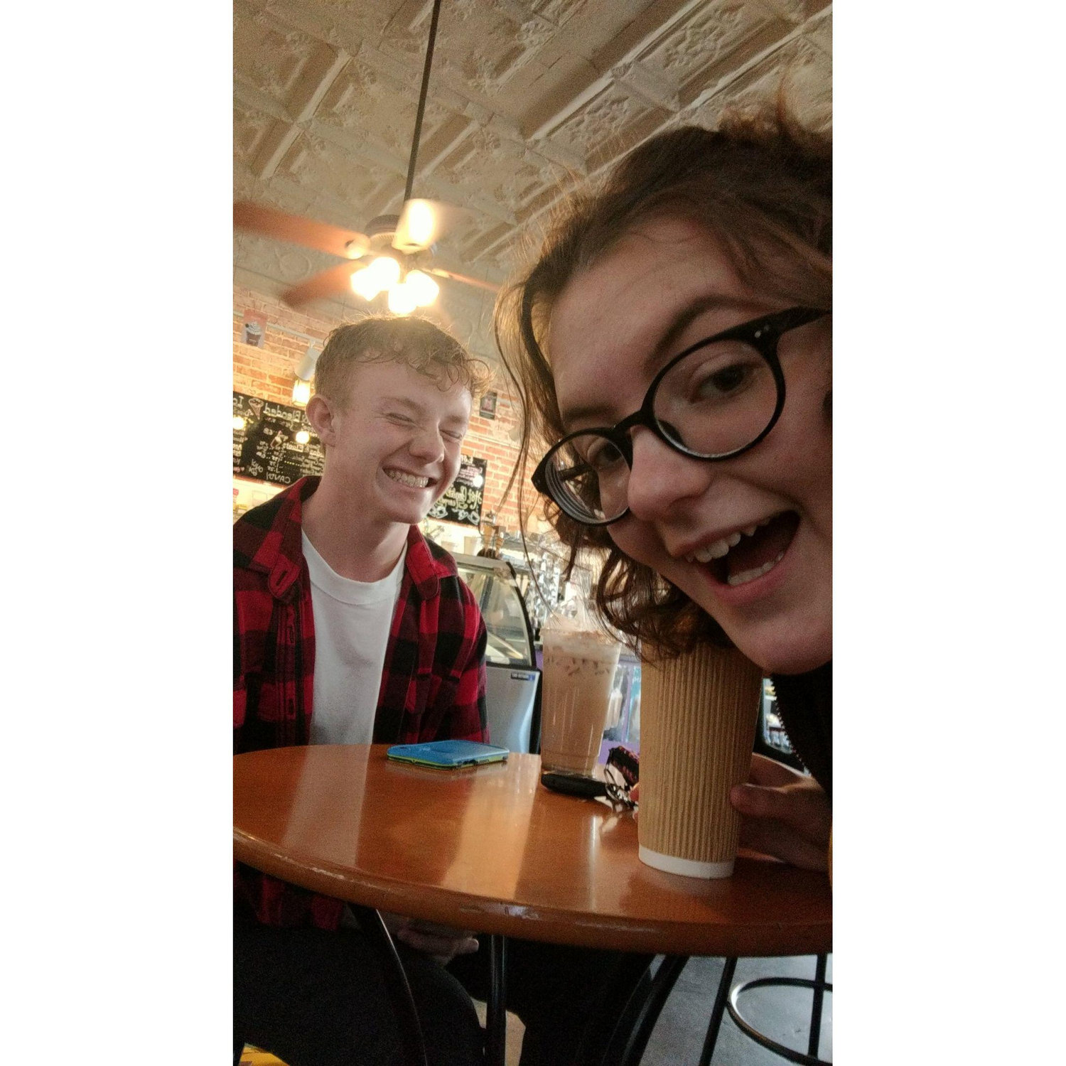 Jacob and I started meeting at Scoops + Grinds almost everyday in between school and our Tulsa Tech programs:)
This was in 2019