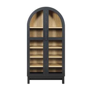 Better Homes & Gardens Juliet Arch Accent Cabinet, Black Finish