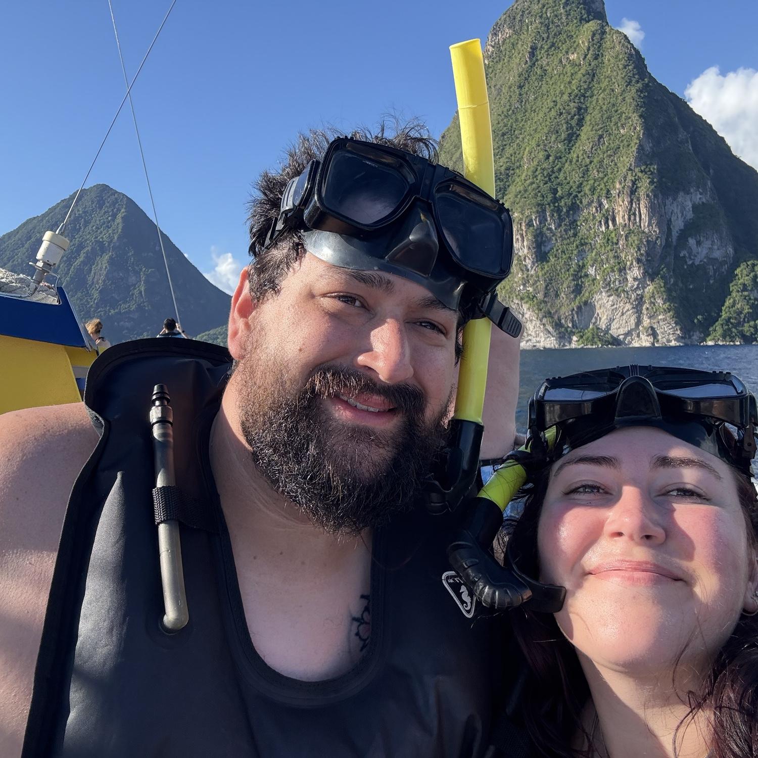 Our trip with Preston's family to St. Lucia! Michael's first time snorkeling!