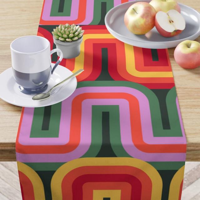 70's Kitchen Retro Table Runner,...