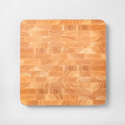 15"x15" Nonslip End Grain Wood Chop Block Cutting Board - Made By Design™