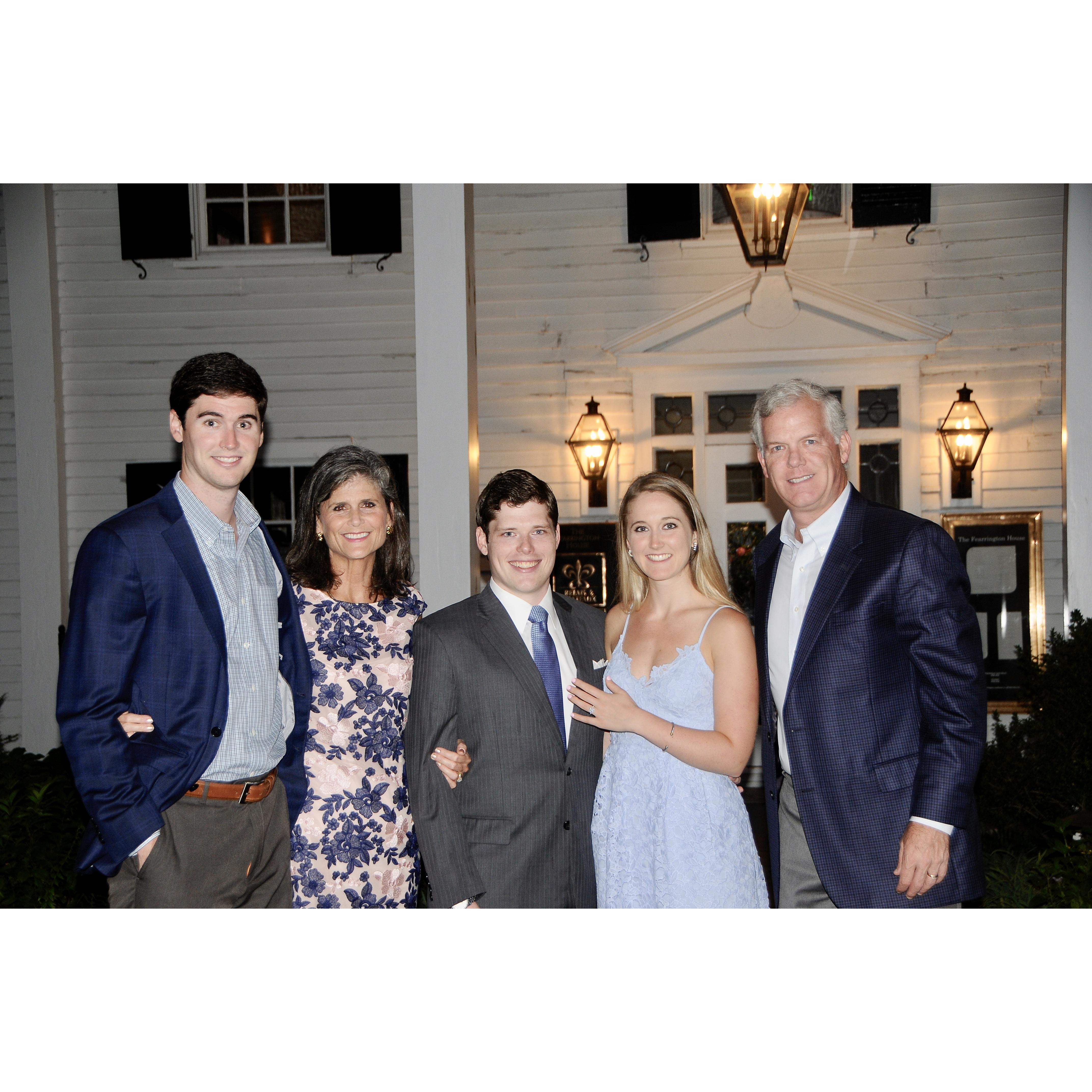 The Austin family on the night of our engagement