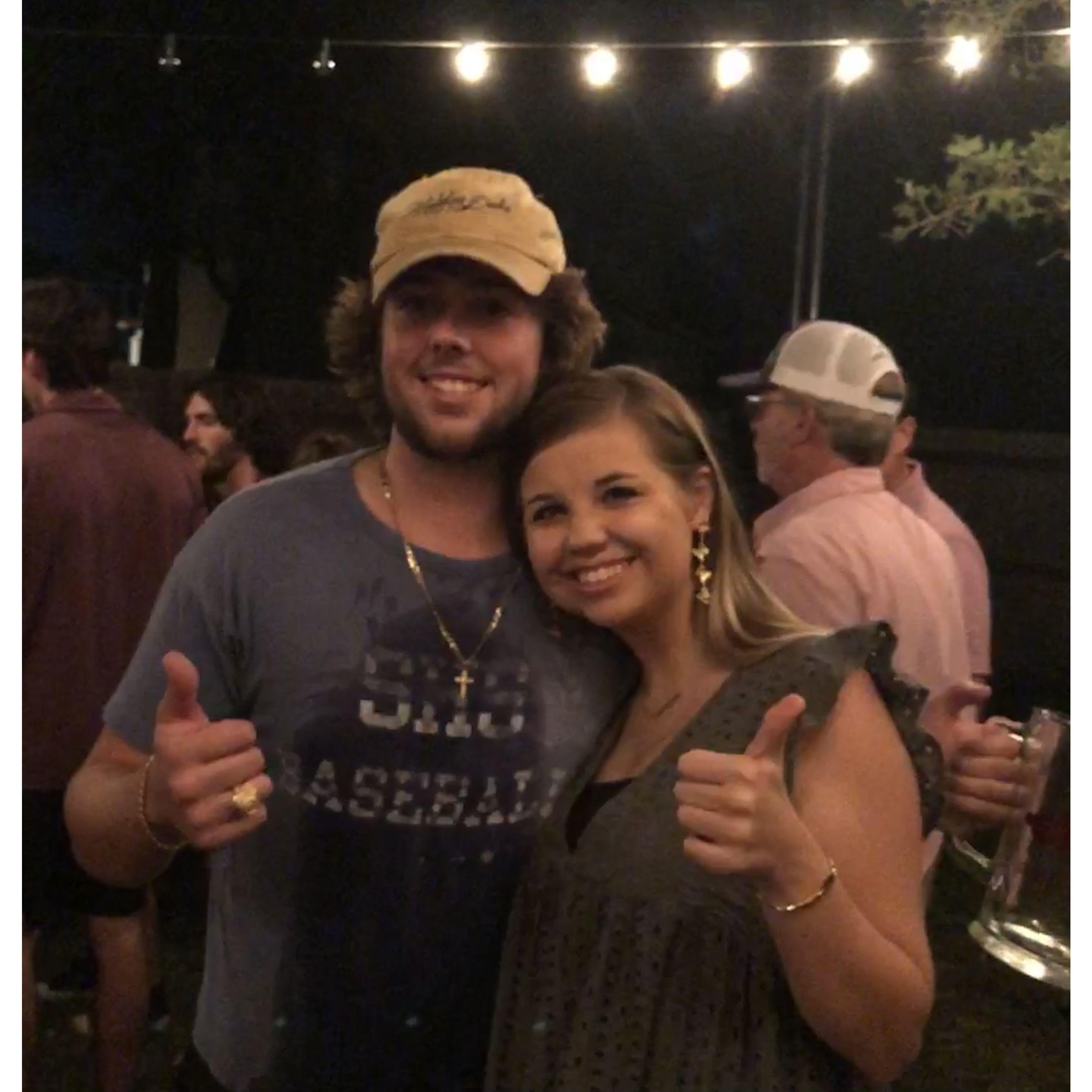 She was there when he got his Aggie ring...