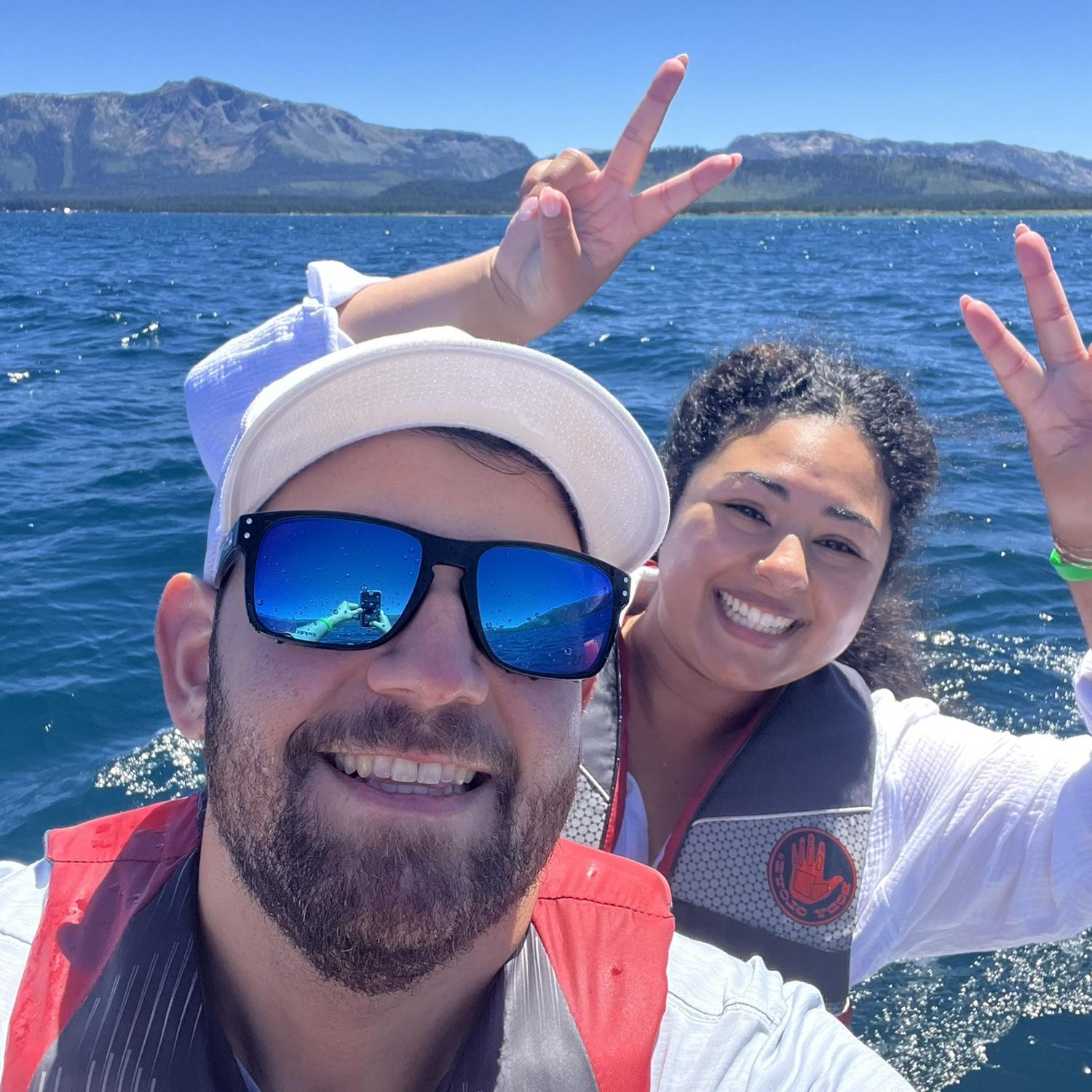 Jet skiing in Tahoe