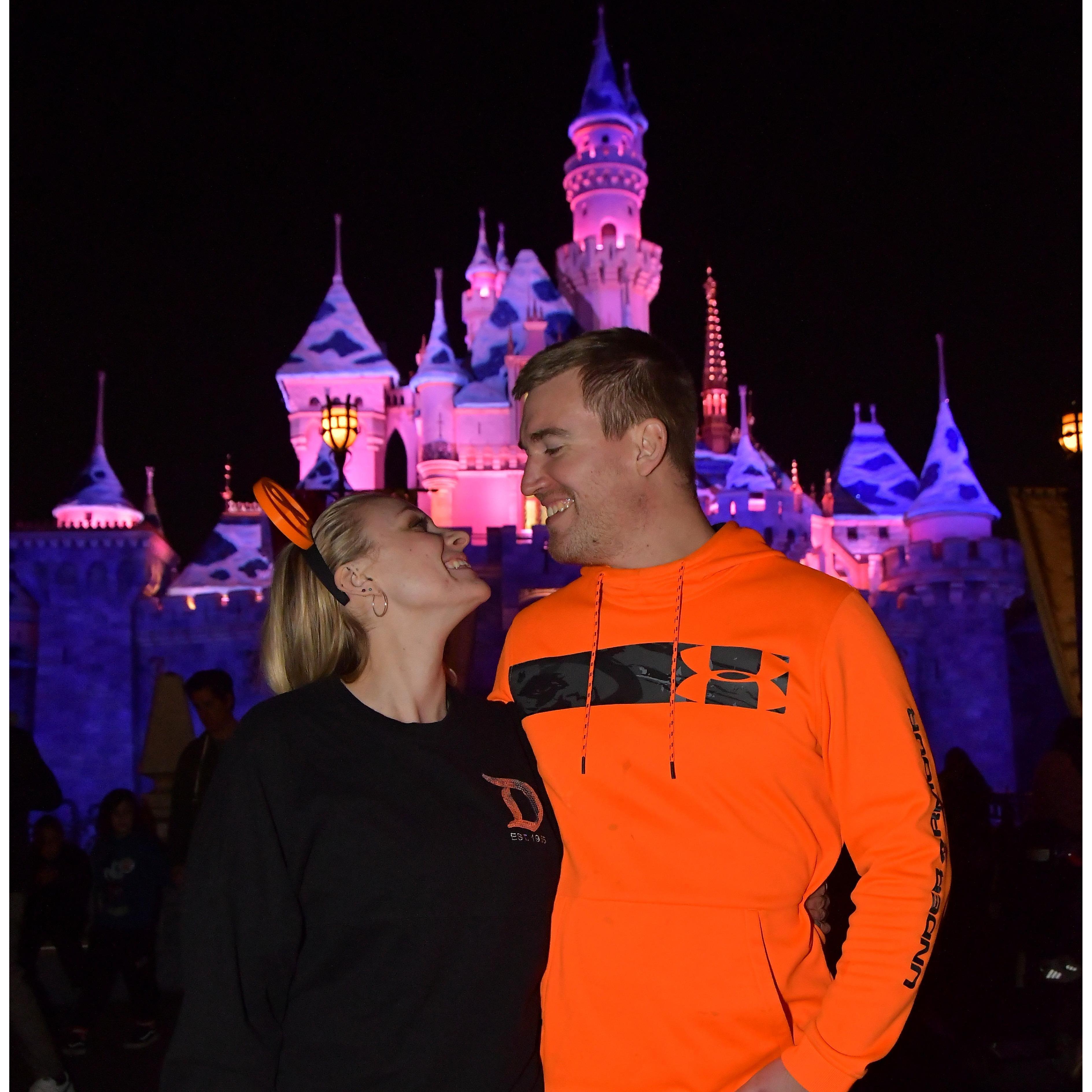 Our first trip to Disneyland together. It was magical