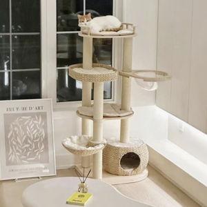 HAPPY & POLLY Whispering Hollow Cat Tree - Chewy.com