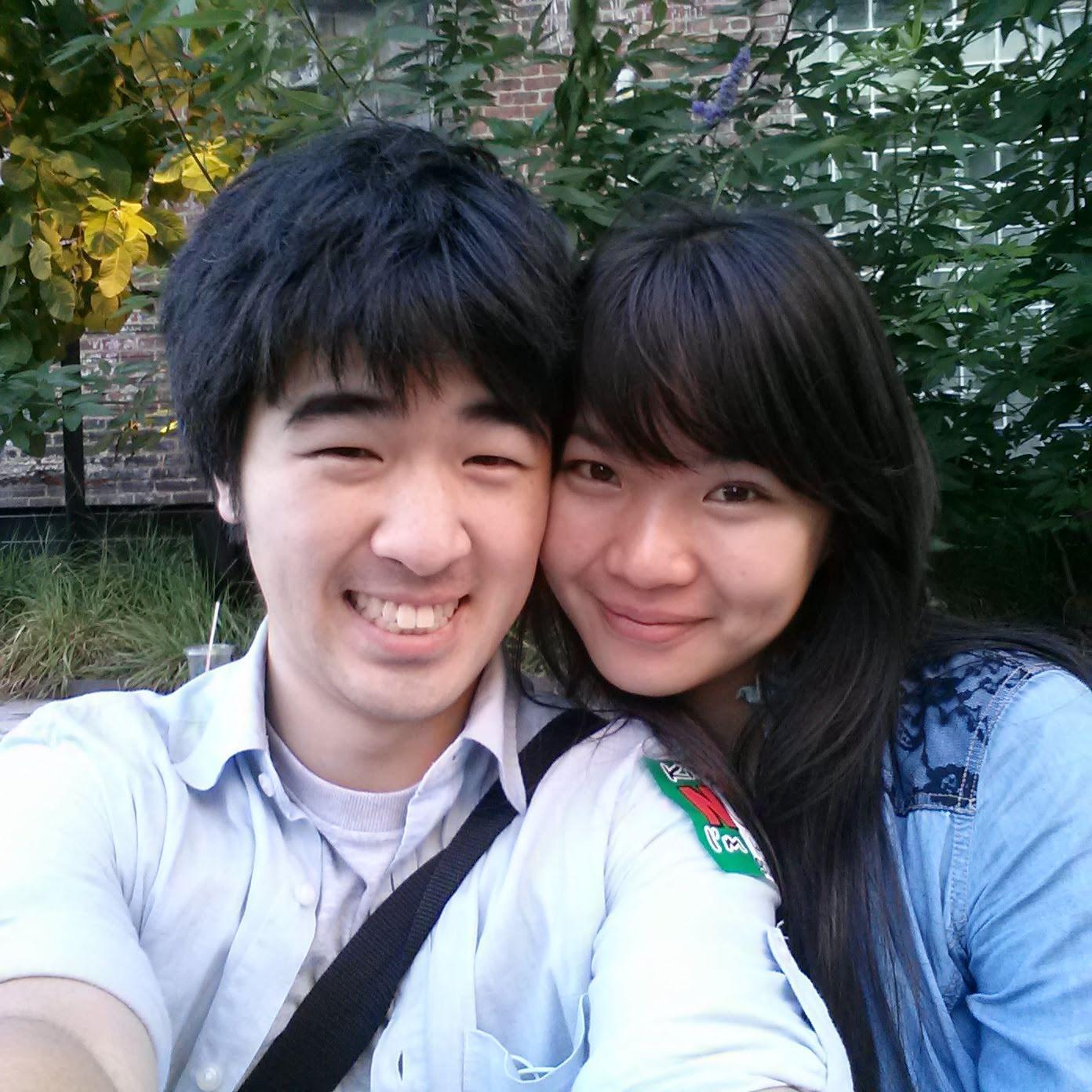 Also taken on Han Jun's first visit to Julia in NYC. This was on the Highline in Chelsea!