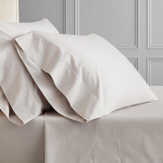 Chambers® Italian Percale Pillowcase, Set of 2, Standard, Grey