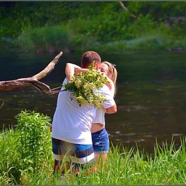 The photographed moment mentioned in our "proposal story" on page one.
"I can't wait to spend the rest of my life with you"!