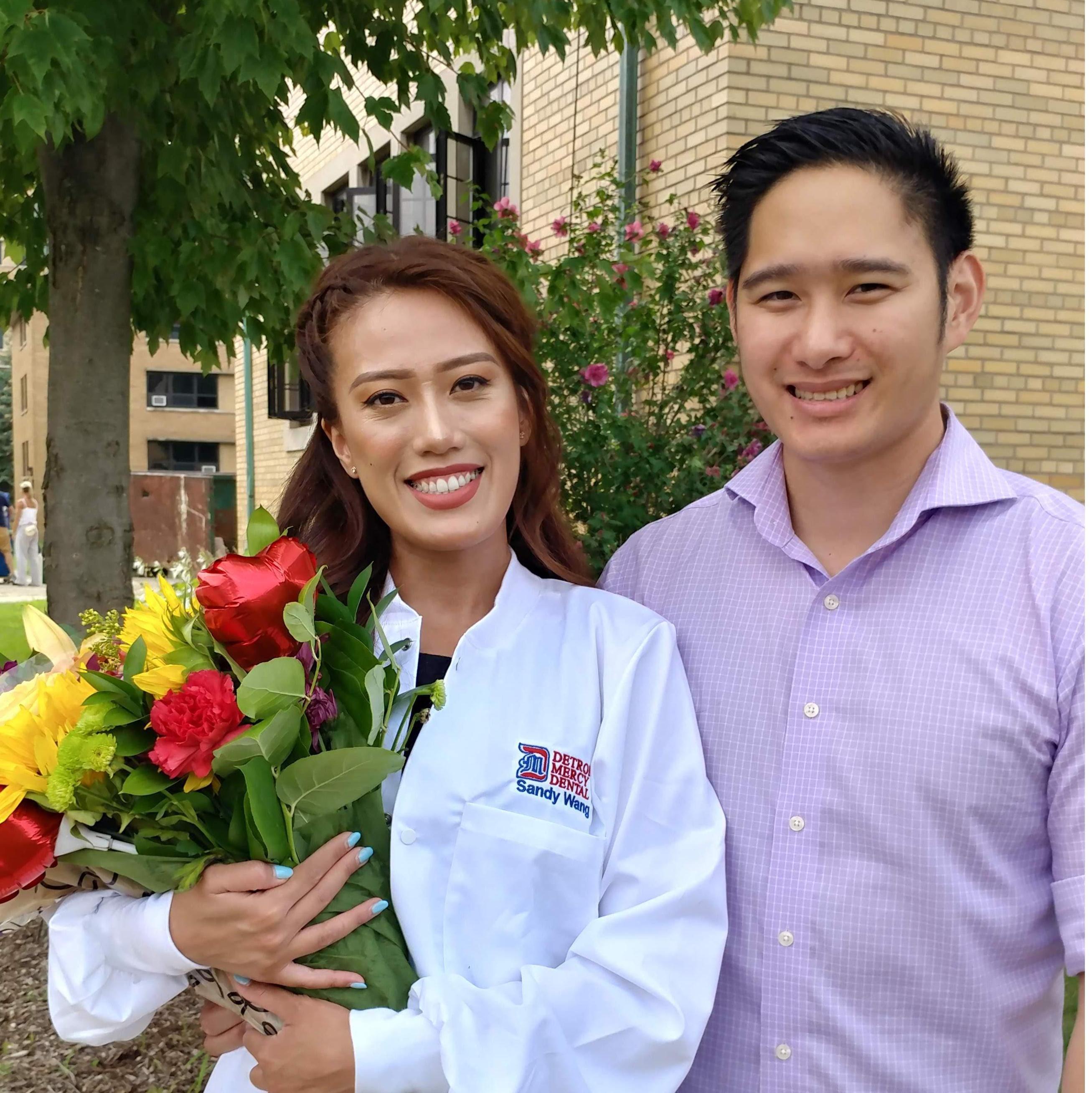Mark at Sandy's white coat 2018