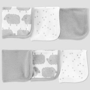 Baby's Sheep Washcloth Set - Just One You® made by carter's White/Gray