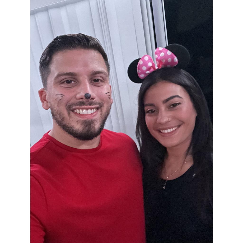 Micky and Minnie for Halloween.