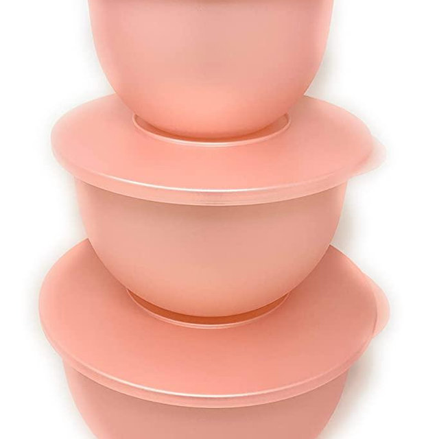 Tupperware Impressions Classic Bowl Set Spring Color NEW