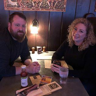 Back to the Mcmenamin's booth where we had our 1st date the day we got engaged.