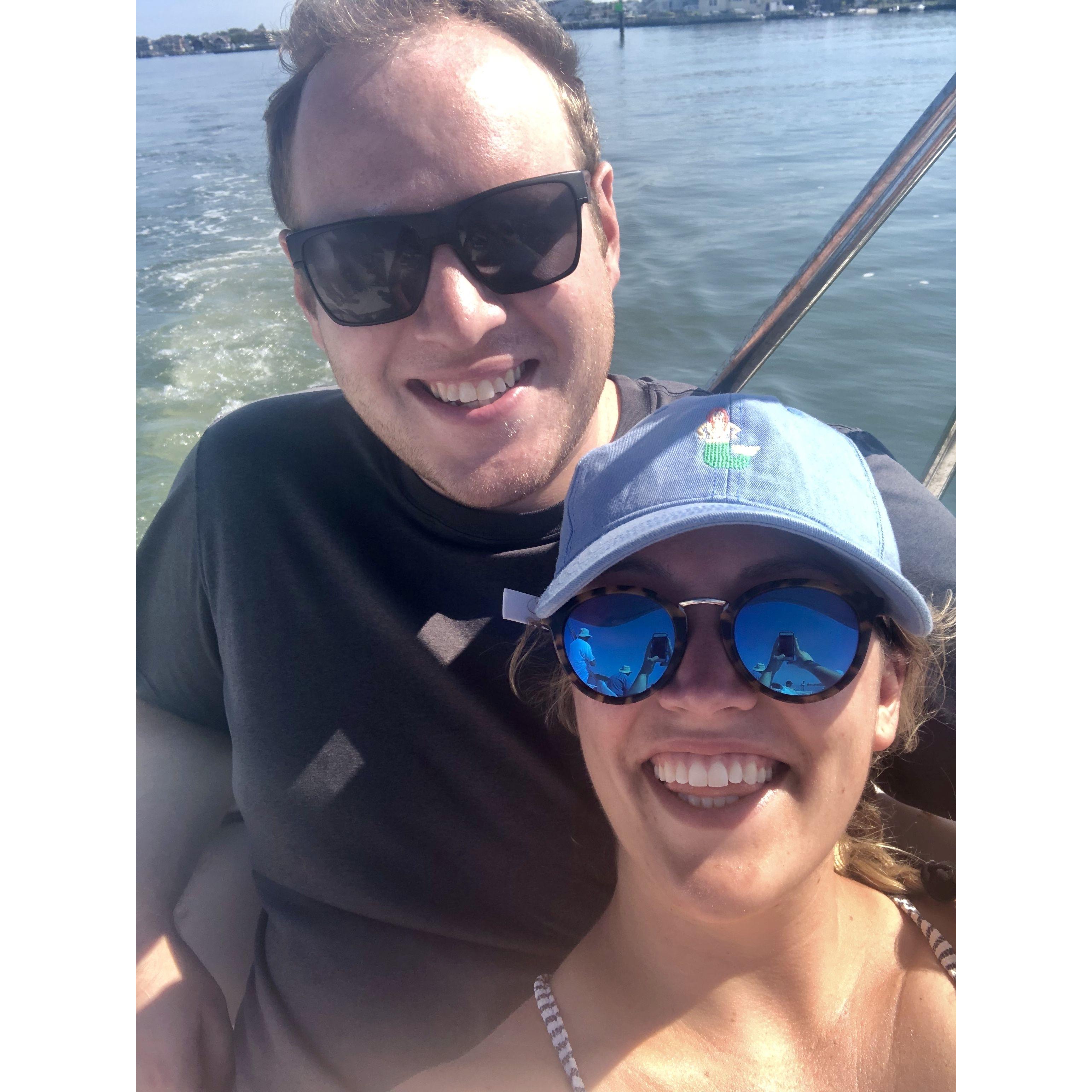 First of many boat rides together!