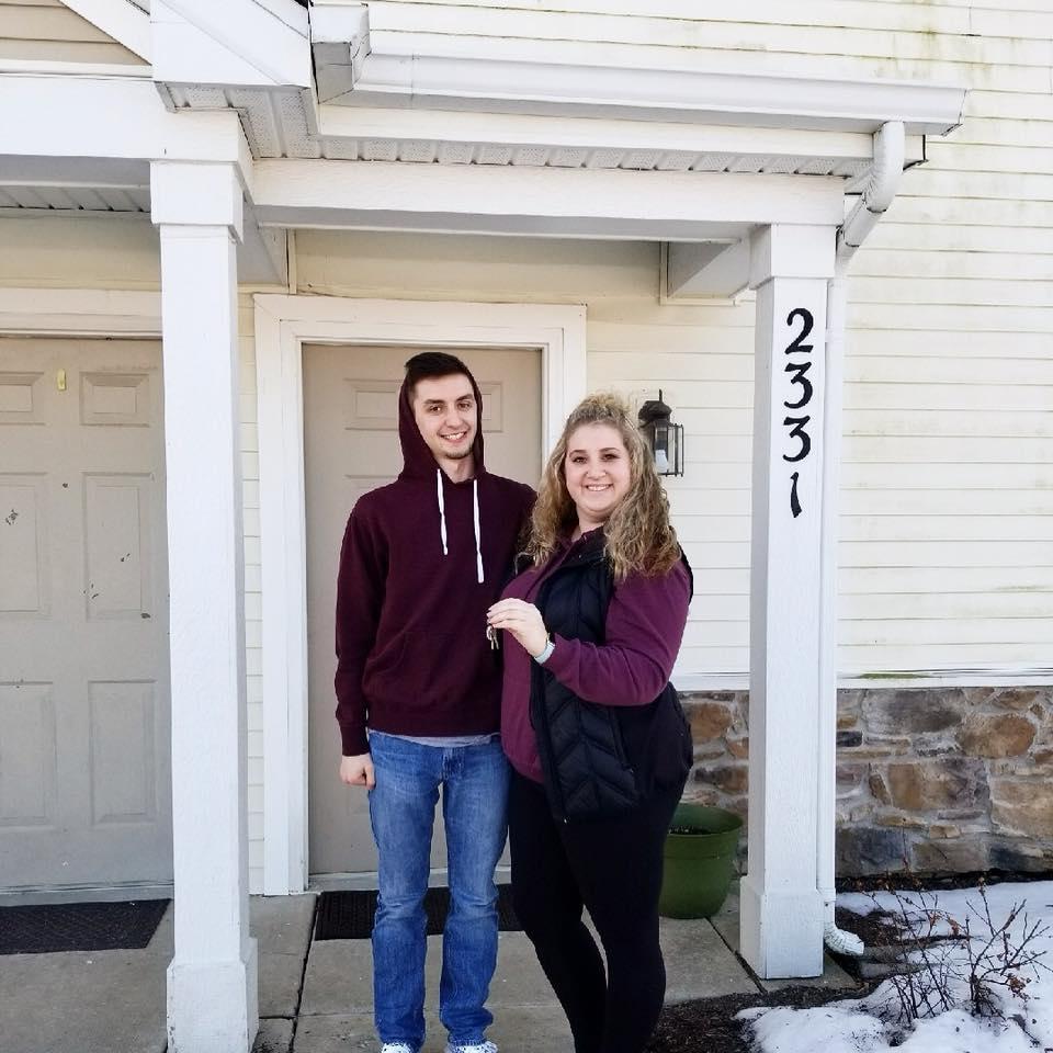 First time renting together! February, 2017.