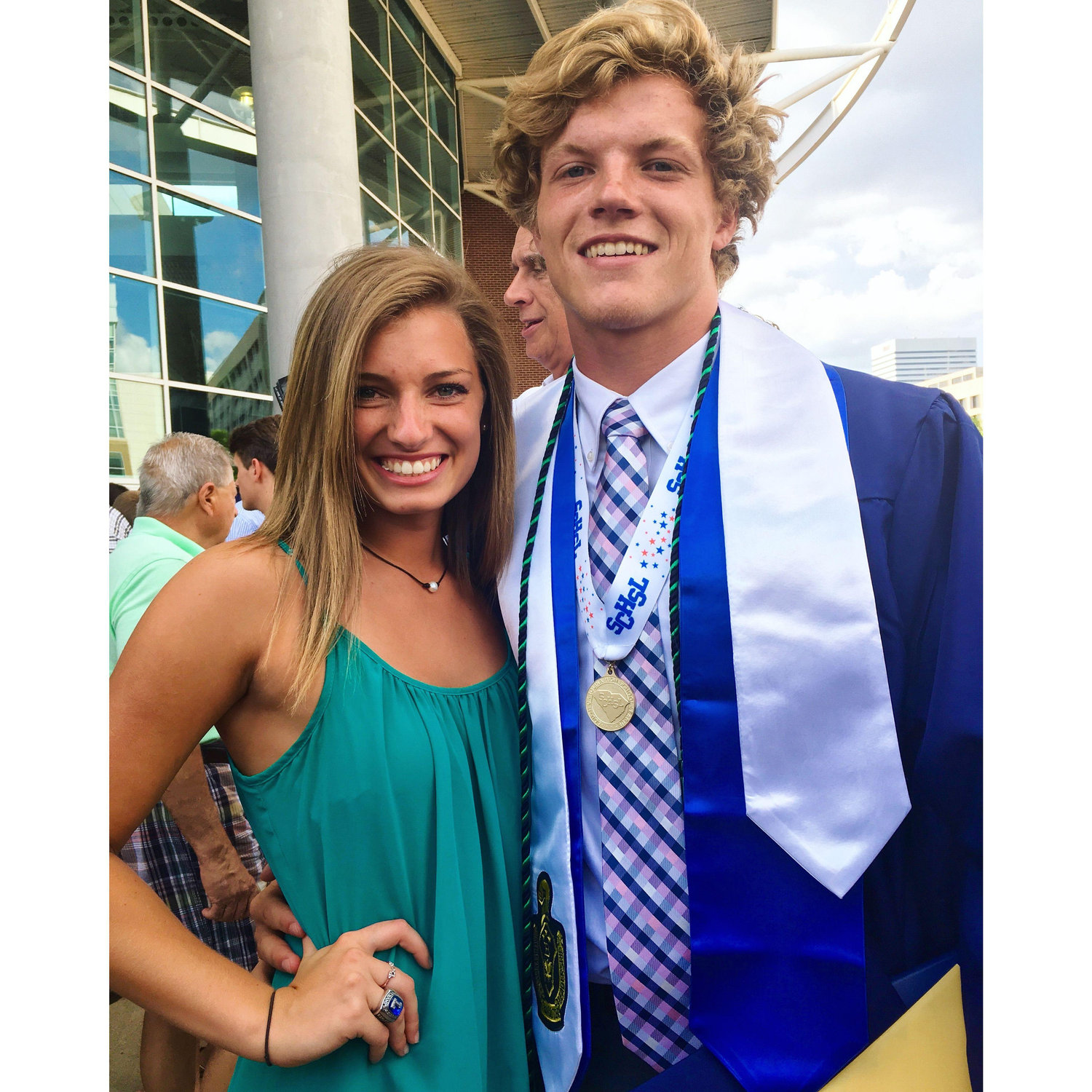 Caleb's HS graduation, May 2016