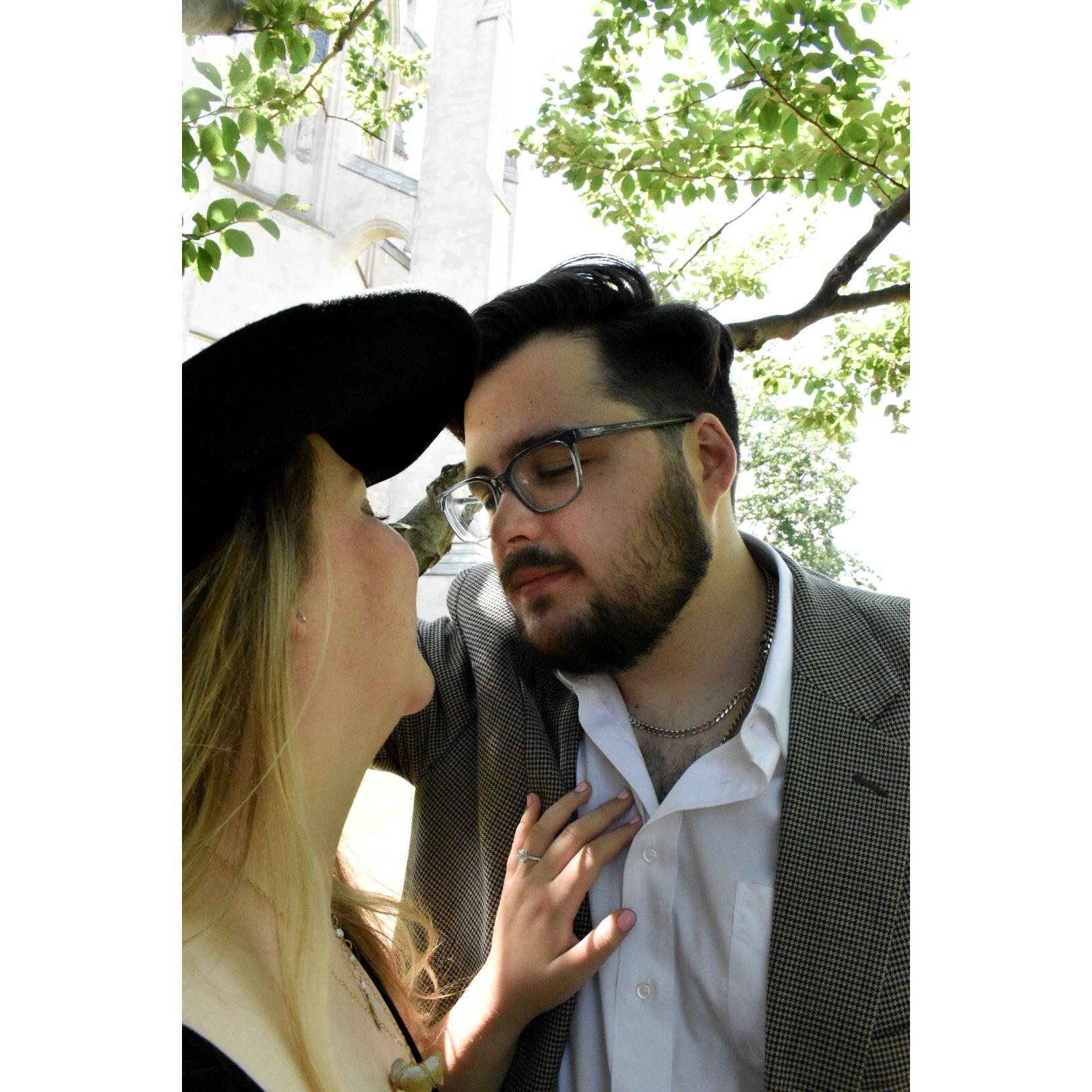 Alison and Gerard engagement photo