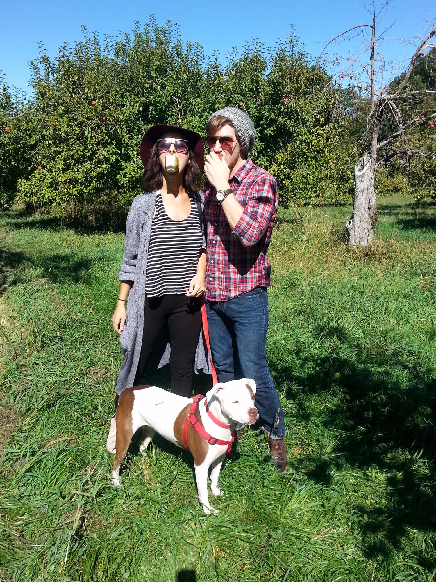 Apple picking with family!