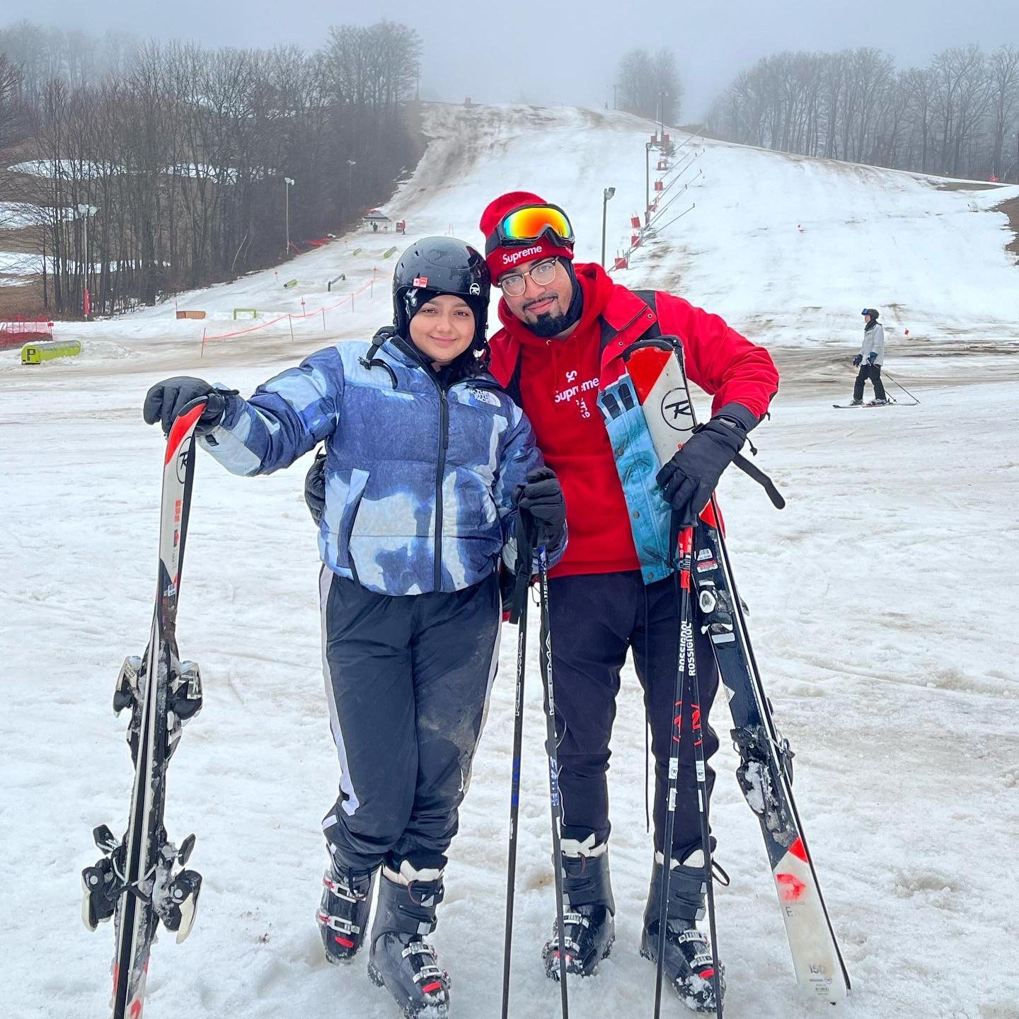 Our First time Skiing