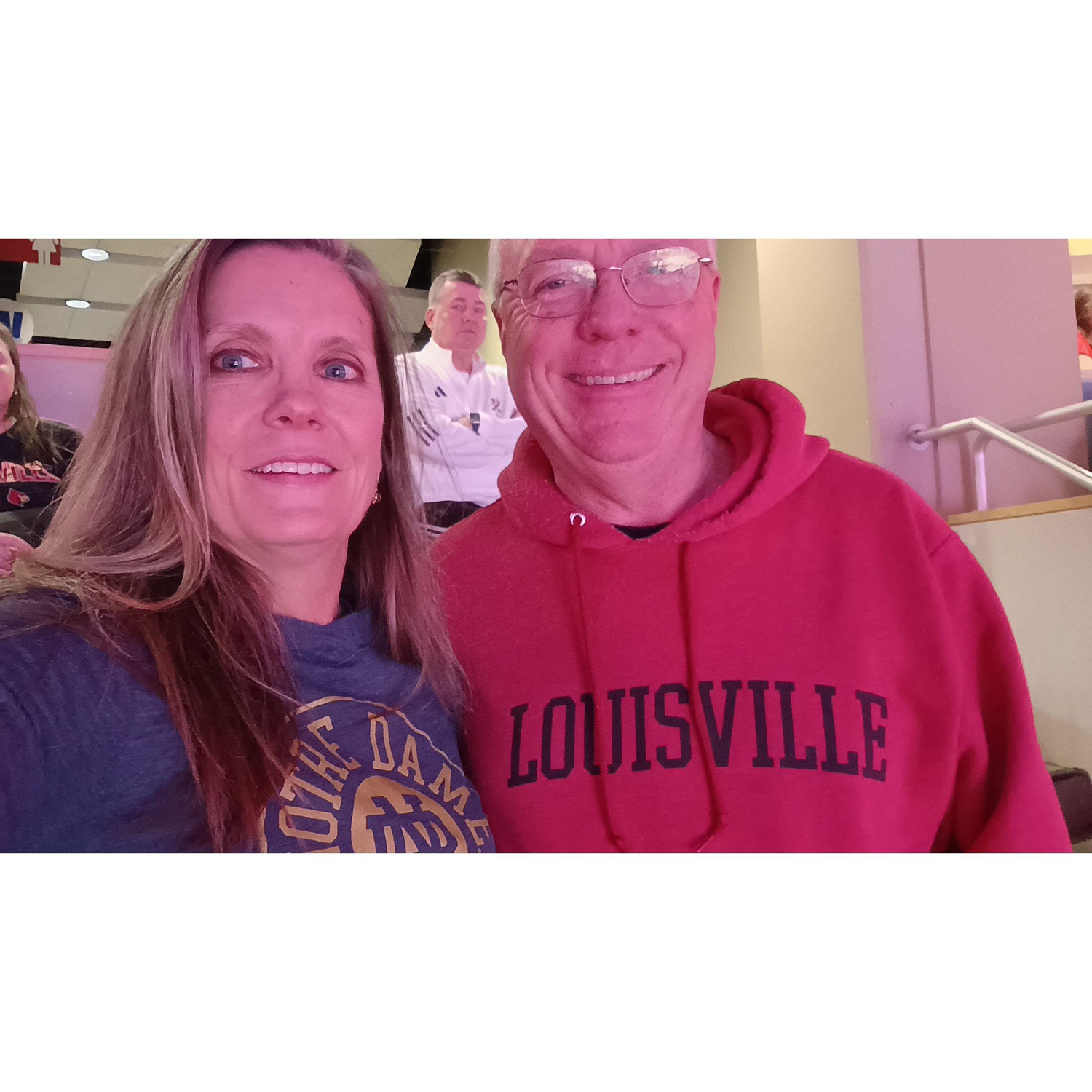 A house divided only a few days of the year! Notre Dame vs Louisville!