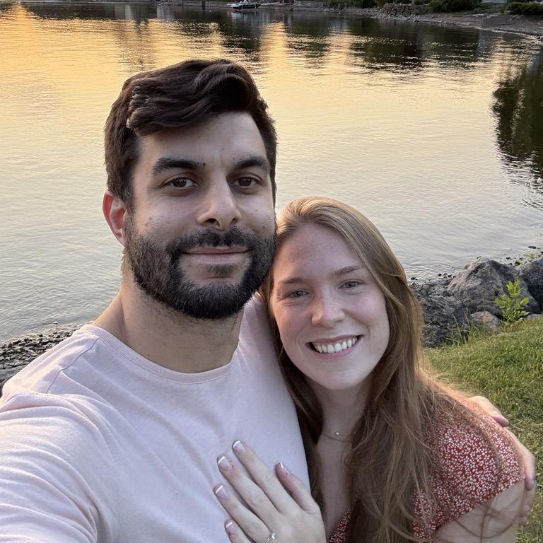 June 1st 2025 - Jason proposed on day 7 of living in their new house, after planning an elaborate 7 days of rose-themed hints leading up to it!