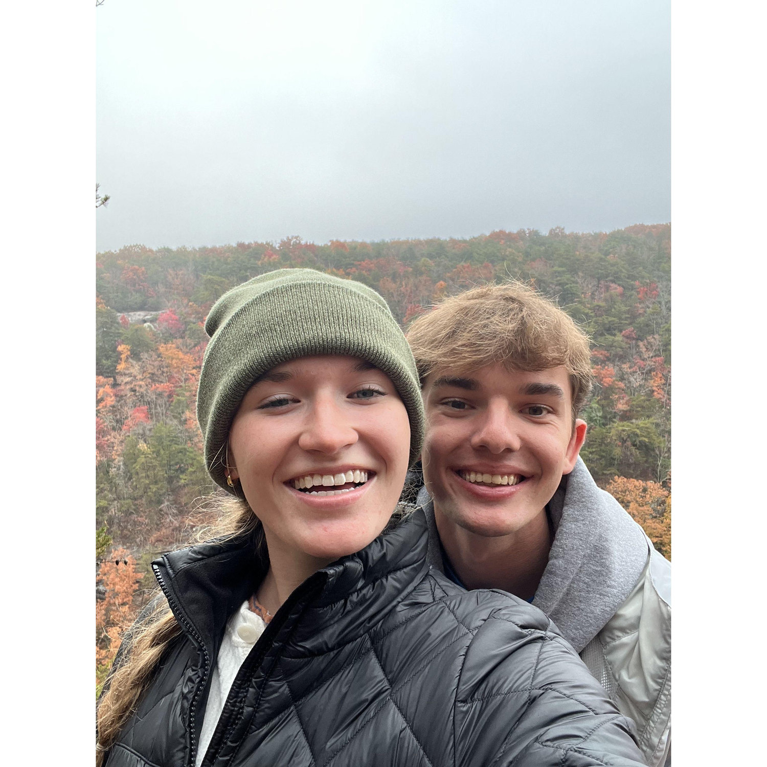 The "it's just a little chilly" hike at Cloudland Canyon.