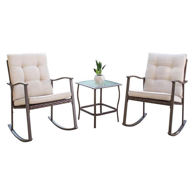 3-Piece Patio Bistro Set - Brown