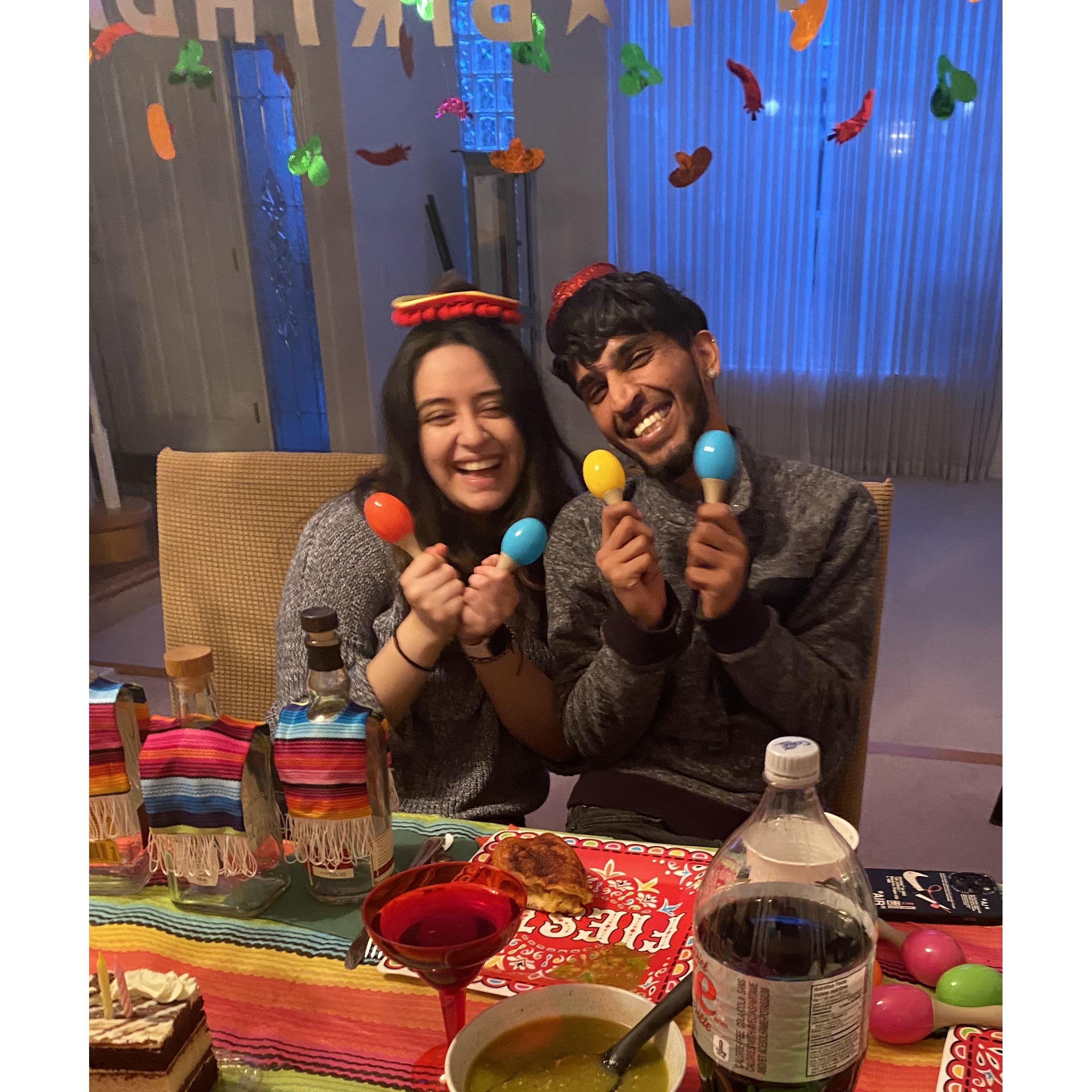 Neel's been training for Mexican fiestas his whole life—he just didn’t know it yet!