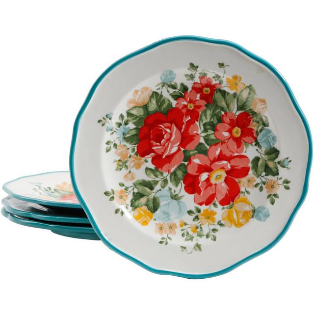 The Pioneer Woman Vintage Floral Salad Plate, Set of 4