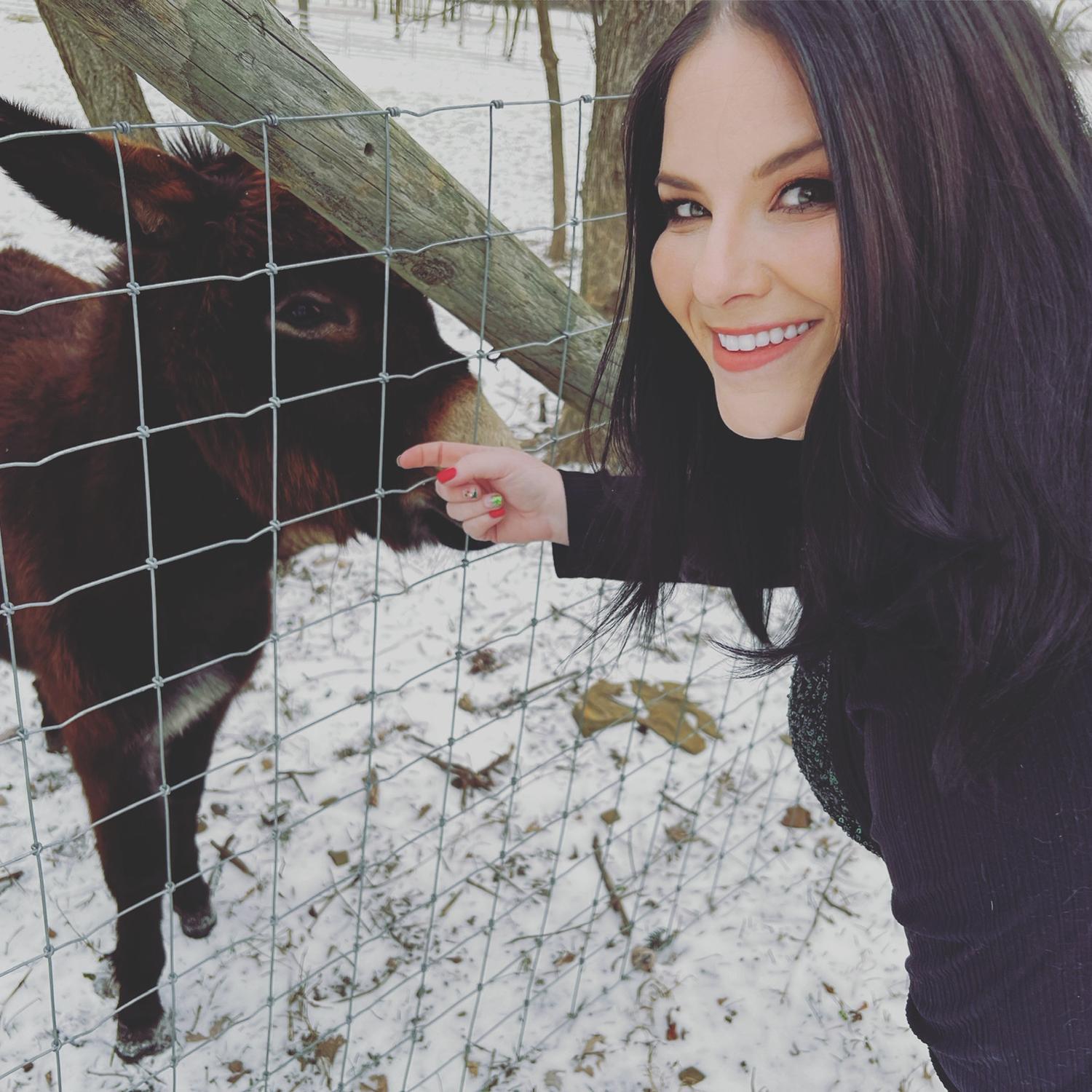 Ainsley found Dominic the Donkey on Christmas Day.