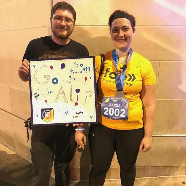 Bob woke up early every Saturday from February through May of 2017 so Ali could train for her races. He's pretty much amazing.
