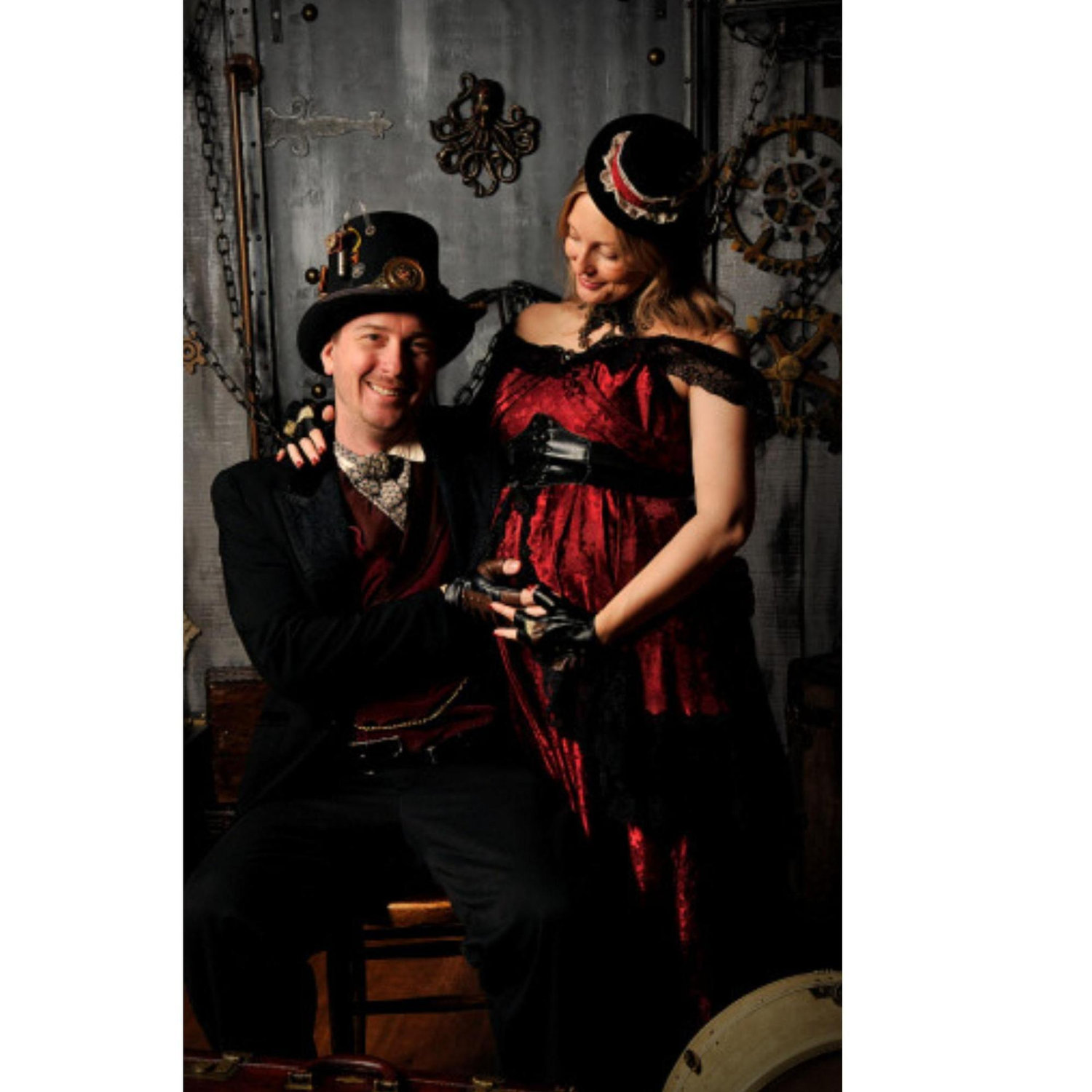 Mall Maternity Pics - Steampunk Style