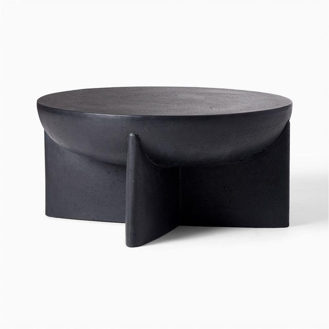 Monti 30" Indoor/Outdoor Coffee Table, Black