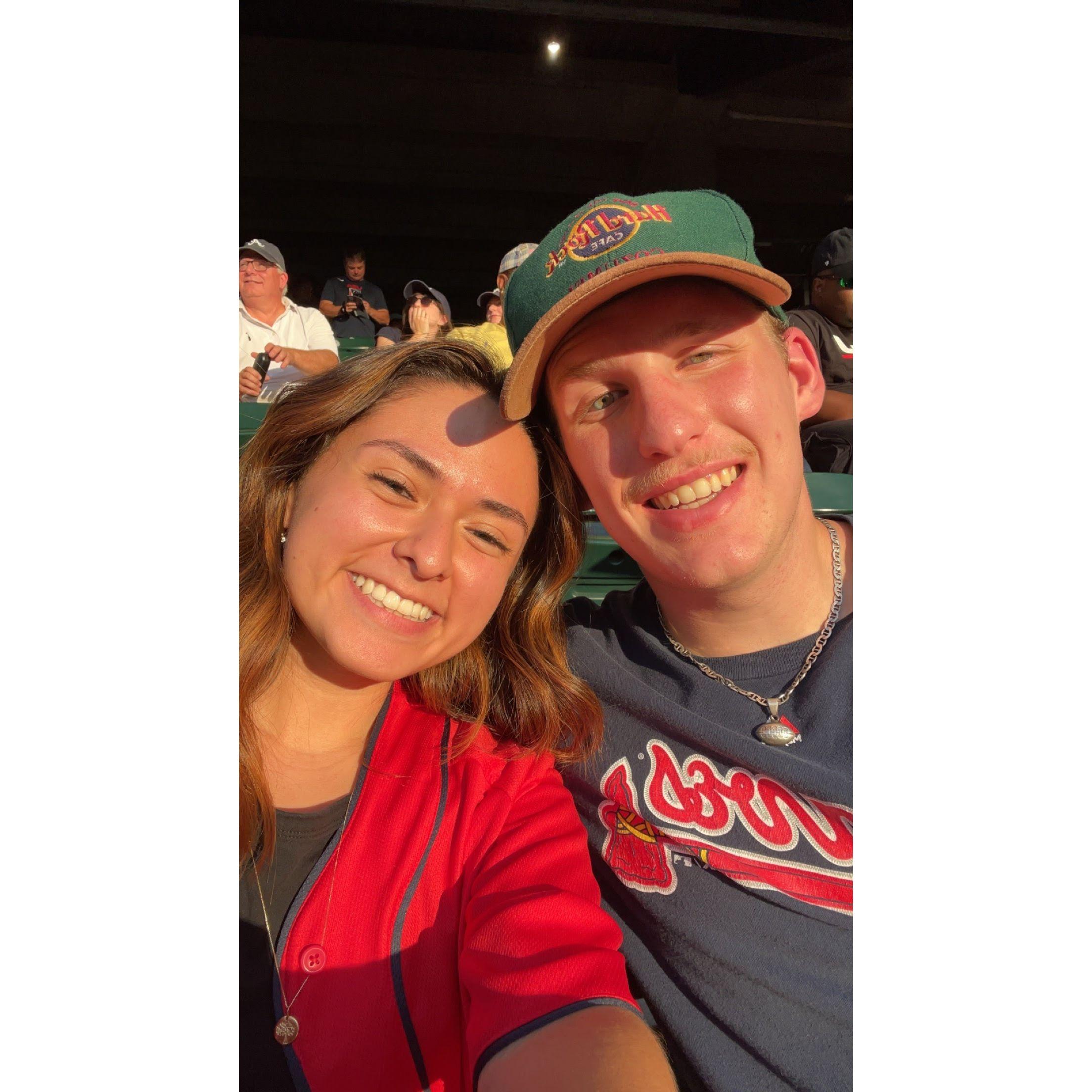 Our First Baseball Game Together