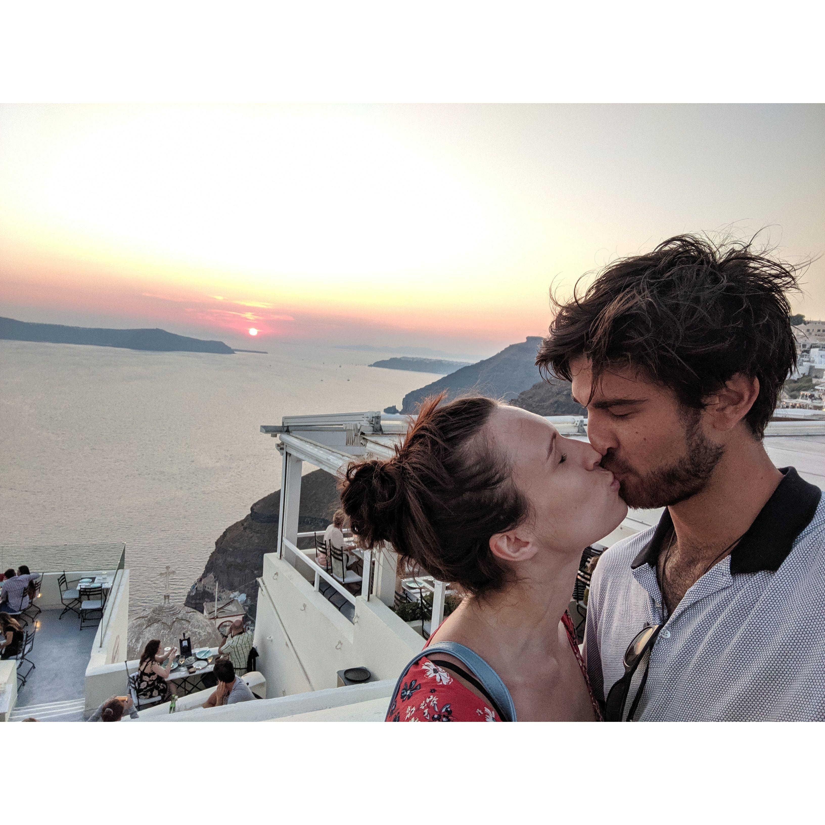 Obligatory Santorini Kiss