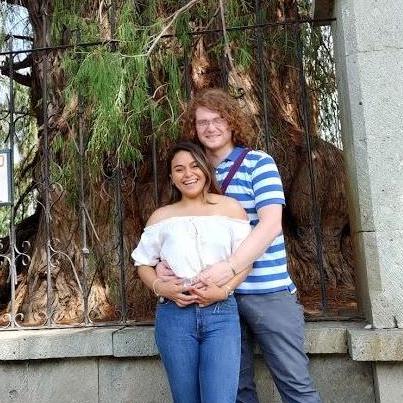 ¡¡Abrazala bien!! (dijo el señor que nos hizo favor de tomarnos la foto).