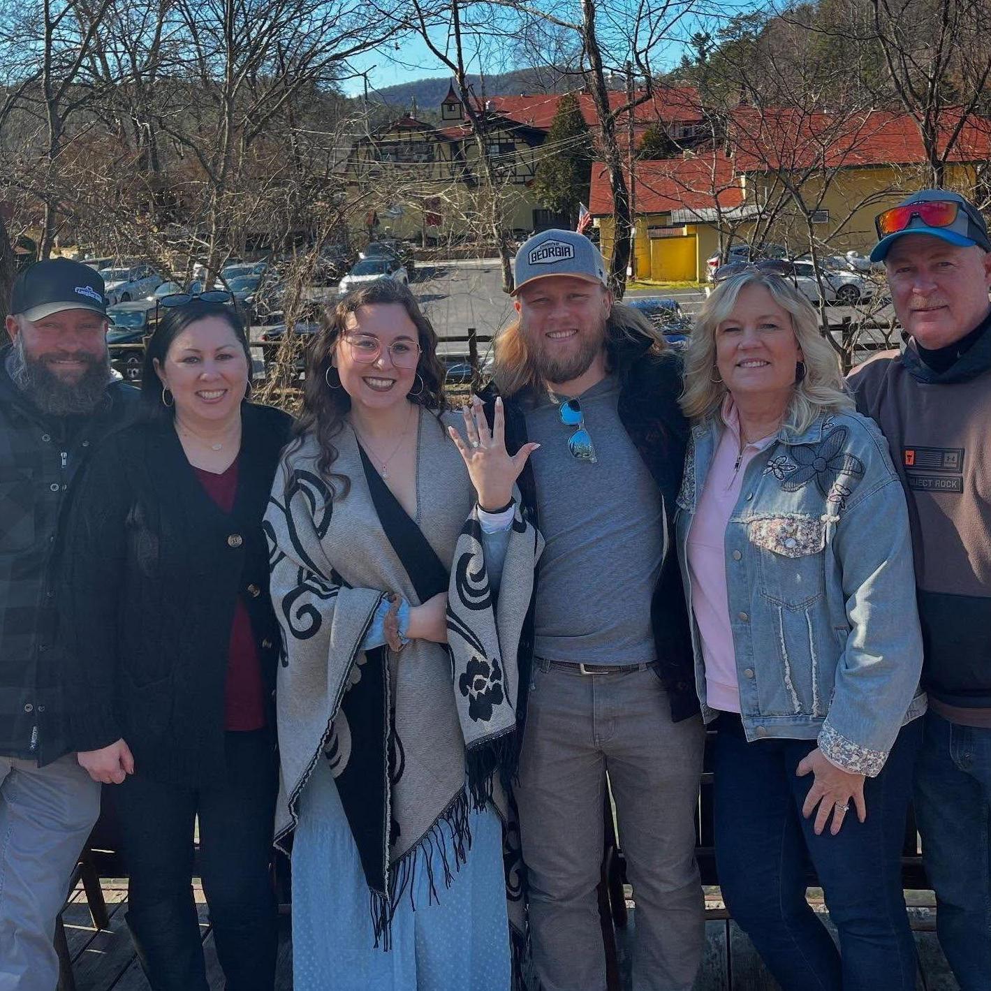 2.21.25 Both sets of parents were there to witness the proposal