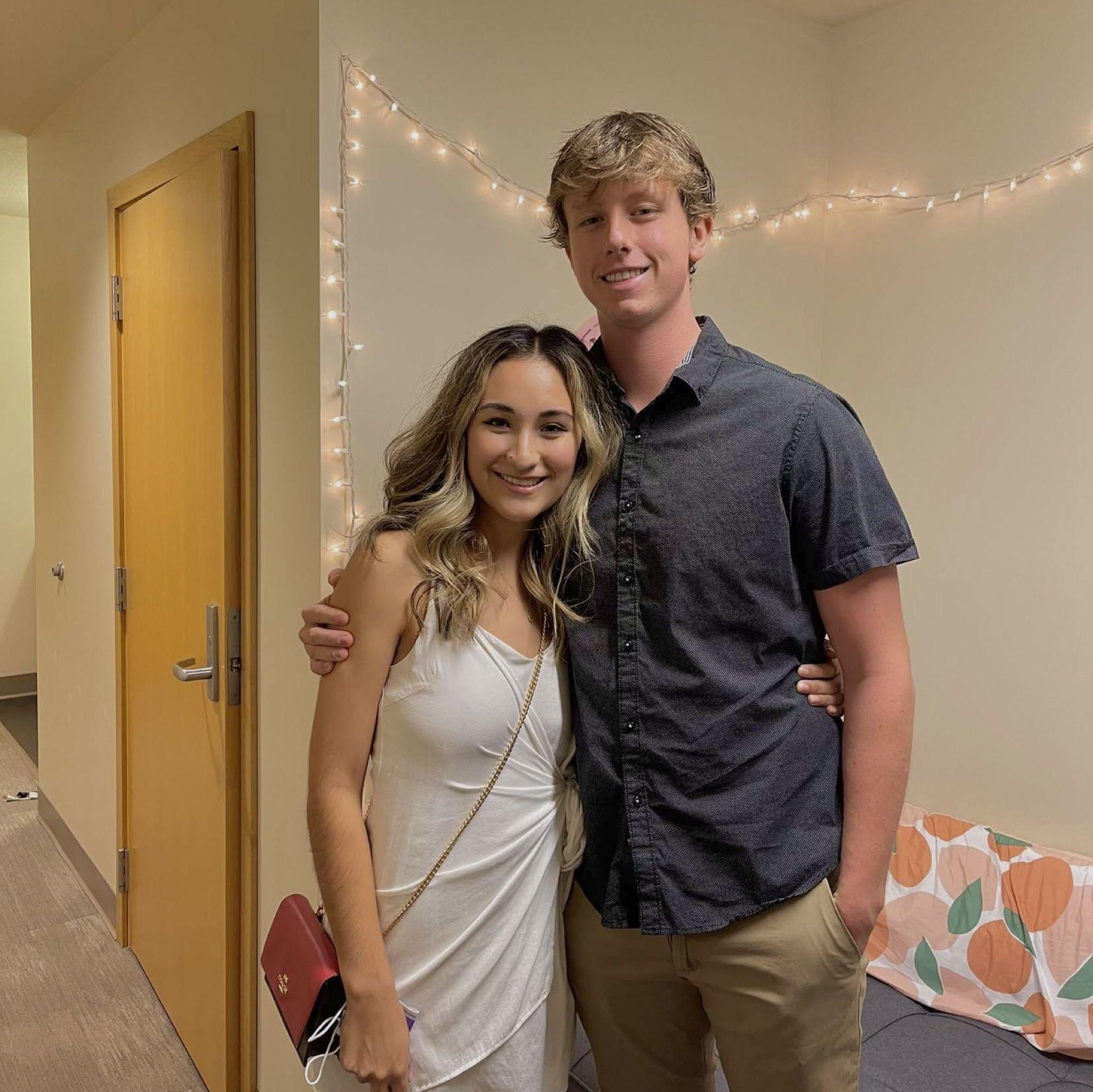 Our first date where we were a little overdressed...