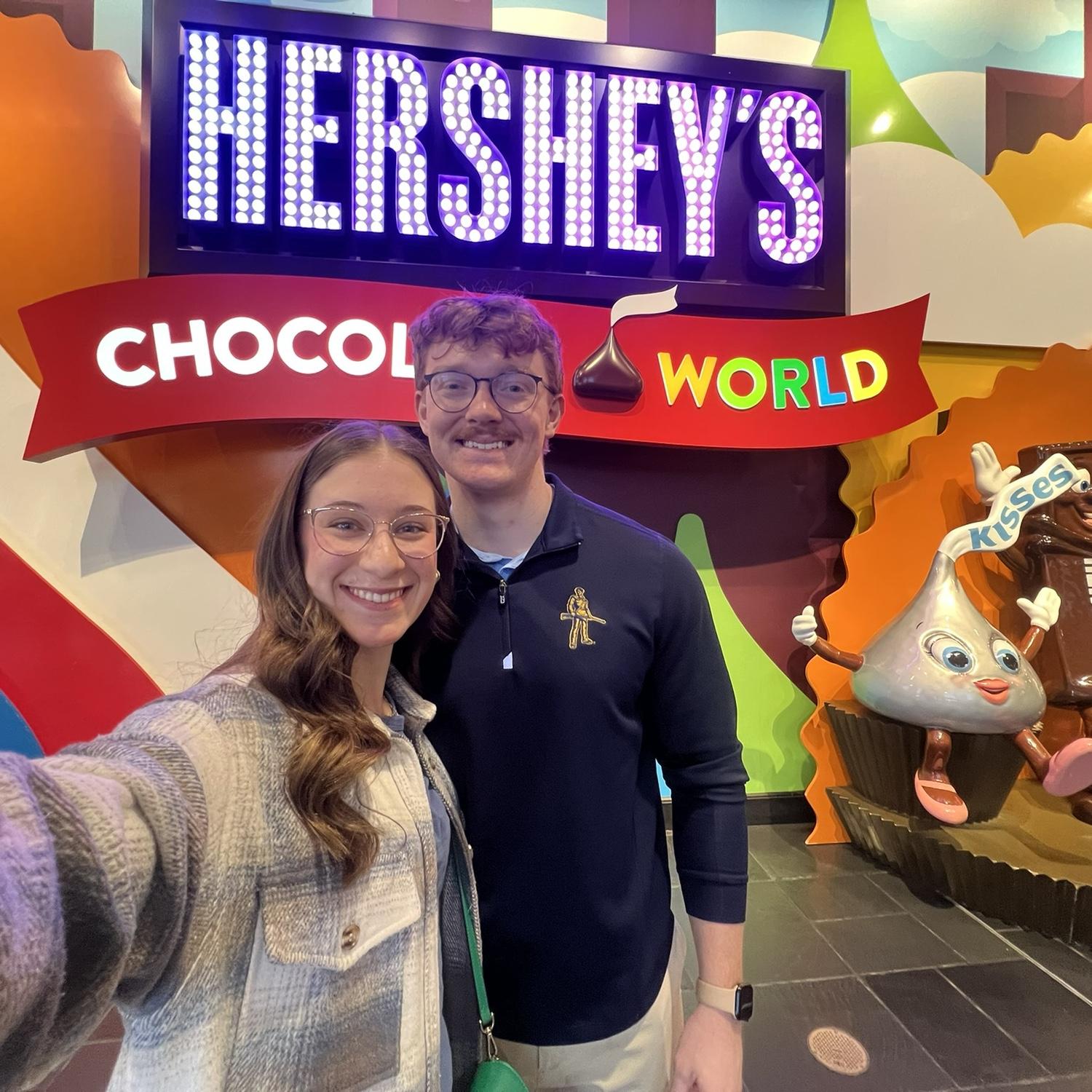 Julia's anniversary surprise for Sam (his first visit to Hershey!) was unknowingly not the highlight of their 2025 spring break.