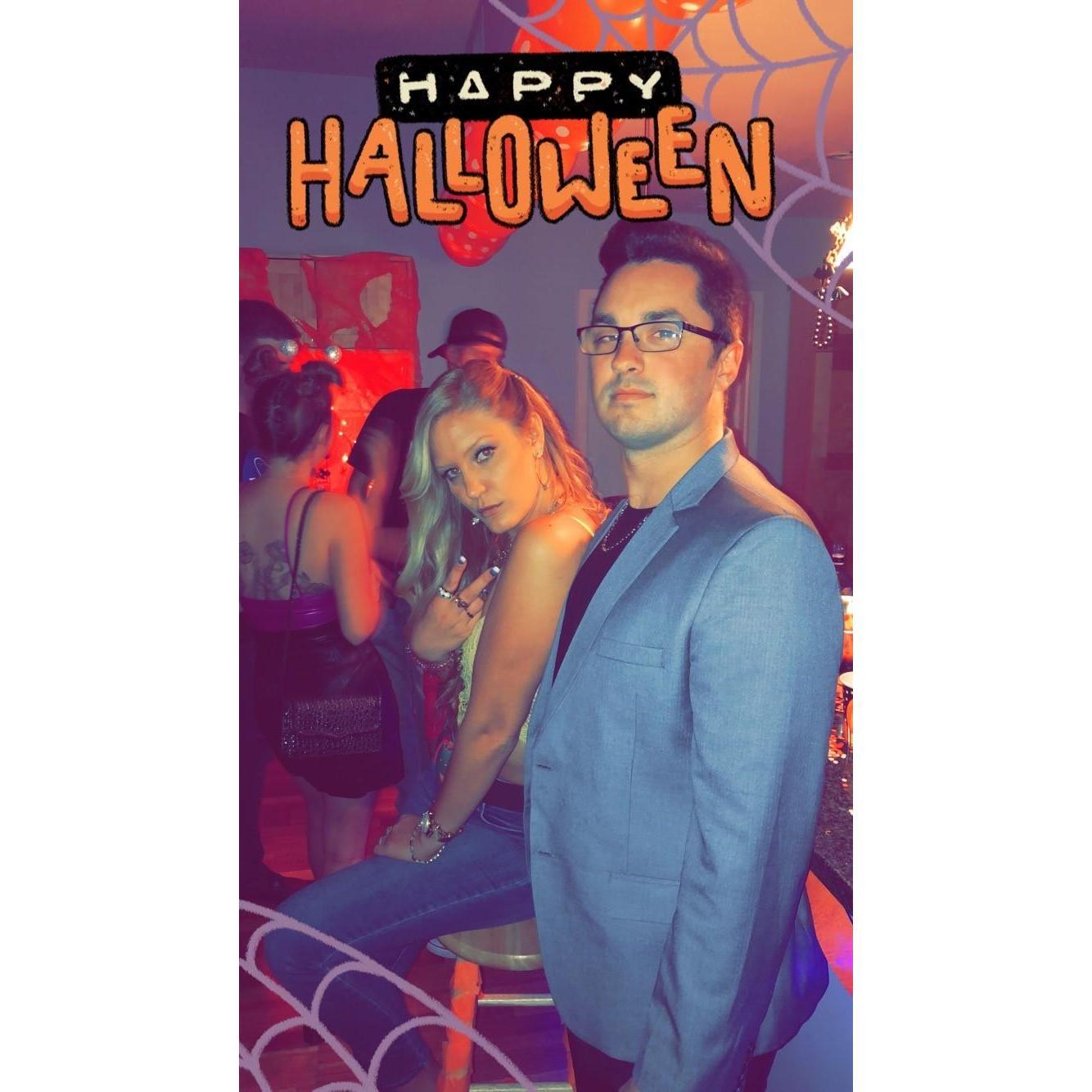 Sopranos themed Halloween! We dressed up as Christopher & Adriana. First couples costume!